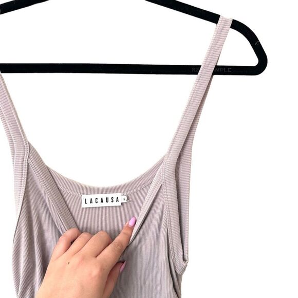 LACAUSA Lennox Cinched Side Tank Dress Sz S - Picture 4 of 4